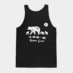 Mama Bear With Three Bear Cubs - Mothers Day Tank Top